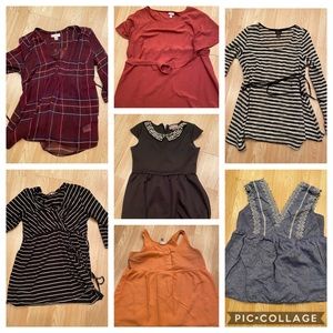 Maternity clothes-from Morherhood and Target stores. All sizes are L (some XL/M)
